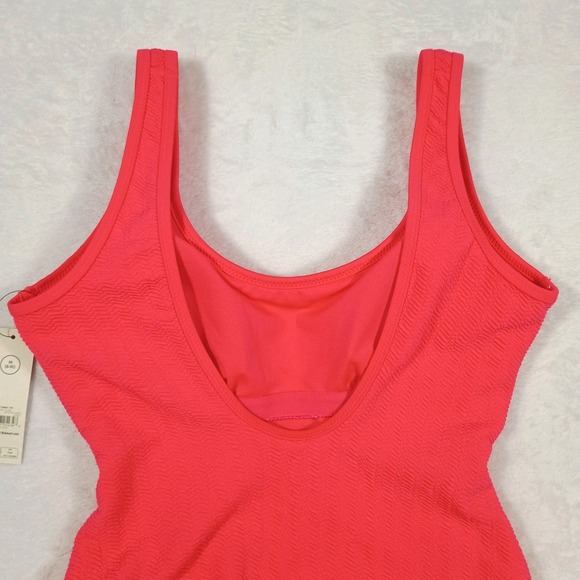 No Boundaries One Piece Bathing Suit Coral Flame Size Medium 8-10 New With Tags - Picture 6 of 9